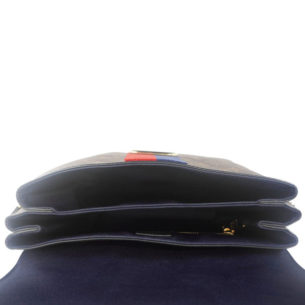 LOUIS VUITTON Georges MM Monogram Canvas Shoulder Bag Black