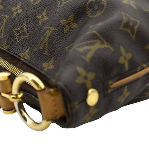 LOUIS VUITTON Sully MM Monogram Canvas Shoulder Bag Brown