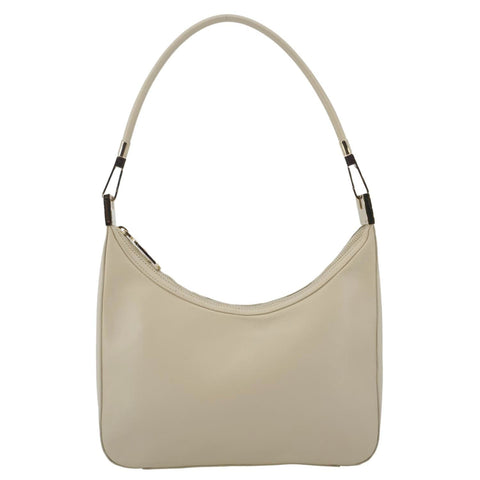 GUCCI Leather Shoulder Bag Cream 001.3812