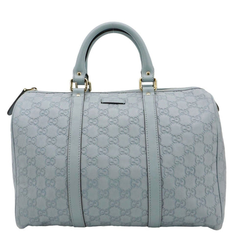 GUCCI Joy Medium Leather Boston Bag Light Blue 265697