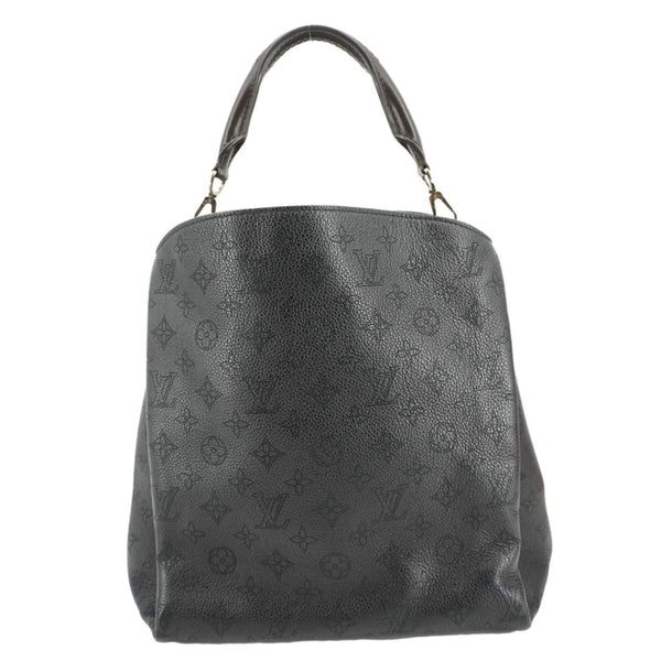 LOUIS VUITTON Babylone Monogram Mahina Leather Shoulder Bag Black
