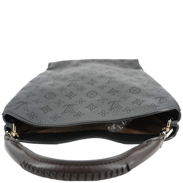 LOUIS VUITTON Babylone Monogram Mahina Leather Shoulder Bag Black