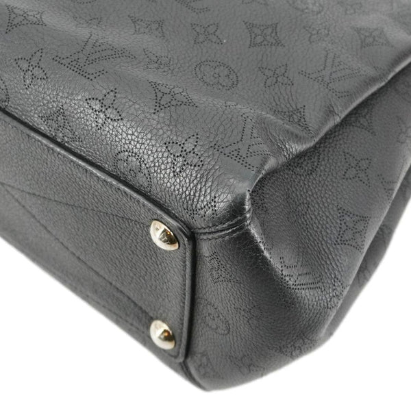 LOUIS VUITTON Babylone Monogram Mahina Leather Shoulder Bag Black