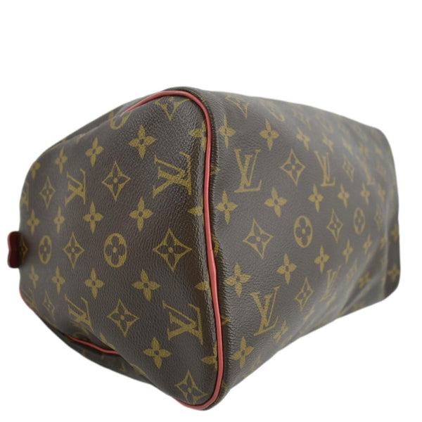 LOUIS VUITTON Totem Speedy 30 Monogram Canvas Satchel Bag Flamingo Pink