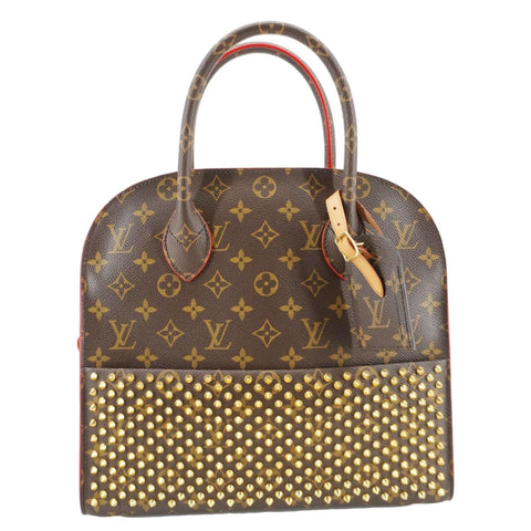 LOUIS VUITTON x Christian Louboutin Monogram Canvas Iconoclast Tote Bag Brown