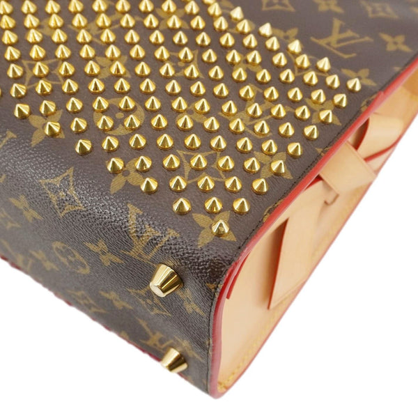 LOUIS VUITTON x Christian Louboutin Monogram Canvas Iconoclast Tote Bag Brown