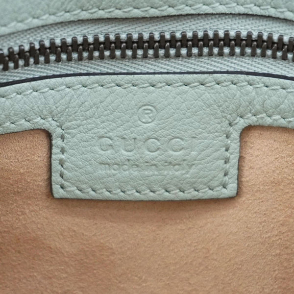 GUCCI Diana Small Leather Top Handle Shoulder Bag Pale Green 746251