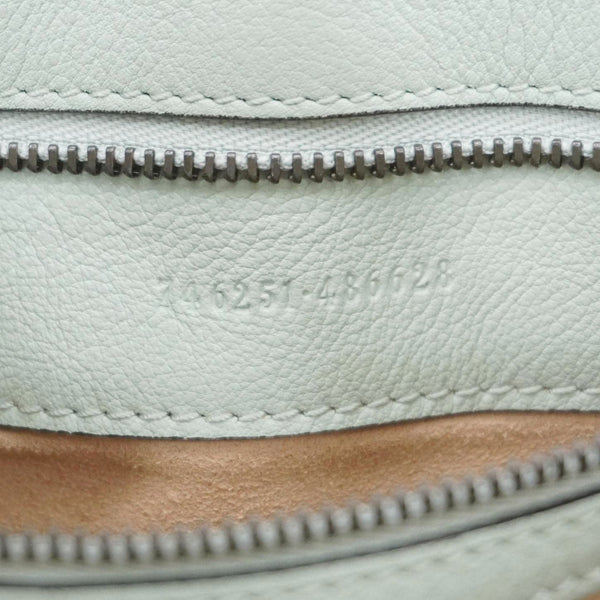 GUCCI Diana Small Leather Top Handle Shoulder Bag Pale Green 746251