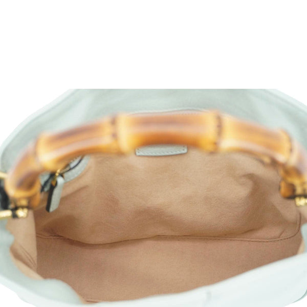 GUCCI Diana Small Leather Top Handle Shoulder Bag Pale Green 746251