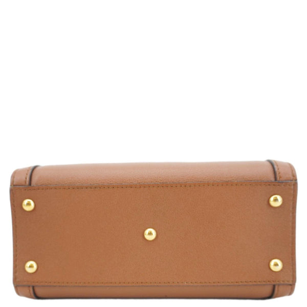 GUCCI Diana Bamboo Mini Leather Tote Bag Brown 655661