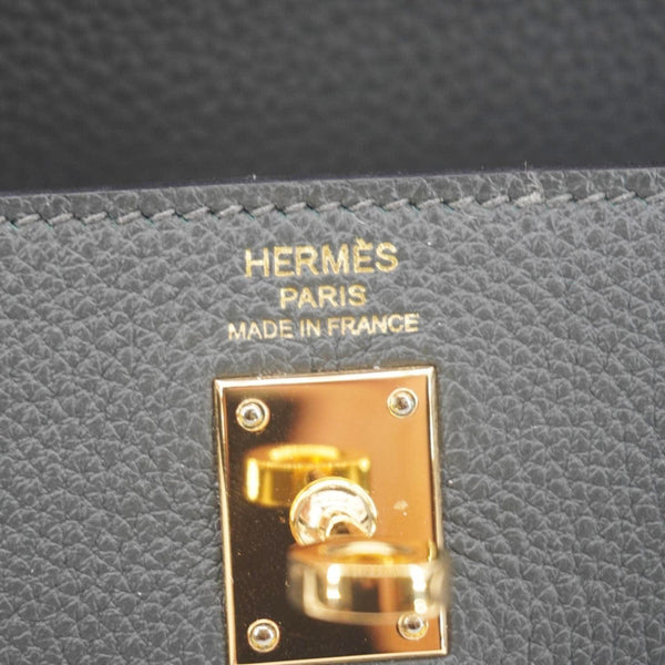 Hermes Kelly 25 Togo Leather Shoulder Bag Vert Fonce