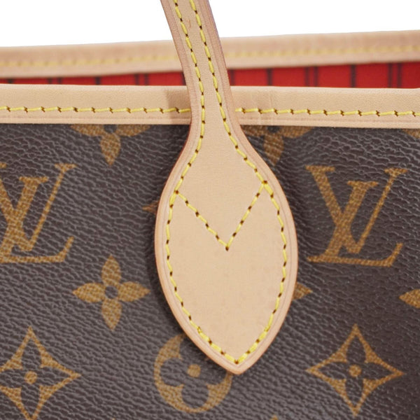 LOUIS VUITTON Neverfull MM Monogram Canvas Shoulder Bag Brown