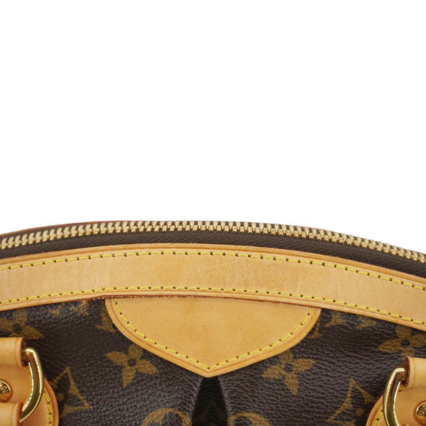 LOUIS VUITTON Tivoli PM Monogram Canvas Satchel Bag Brown