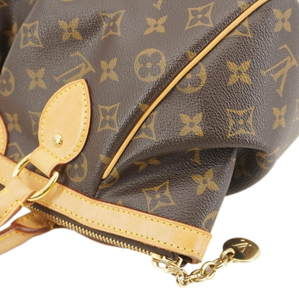 LOUIS VUITTON Tivoli PM Monogram Canvas Satchel Bag Brown