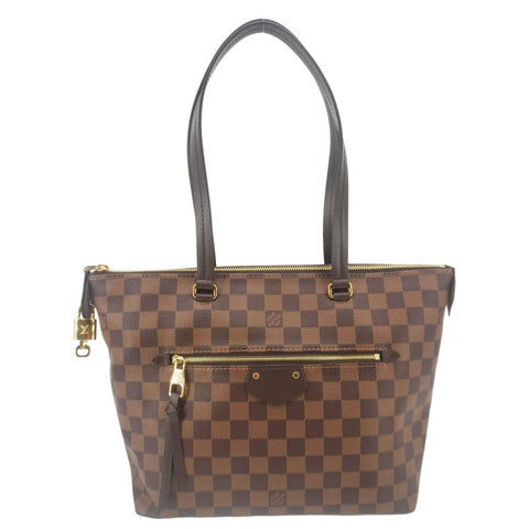 LOUIS VUITTON Iena MM Damier Ebene Shoulder Bag Brown