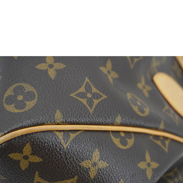 LOUIS VUITTON Tivoli PM Monogram Canvas Satchel Bag Brown