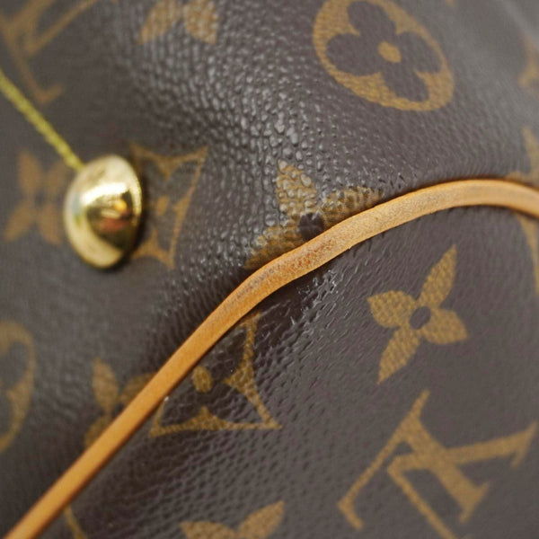 LOUIS VUITTON Tivoli PM Monogram Canvas Satchel Bag Brown