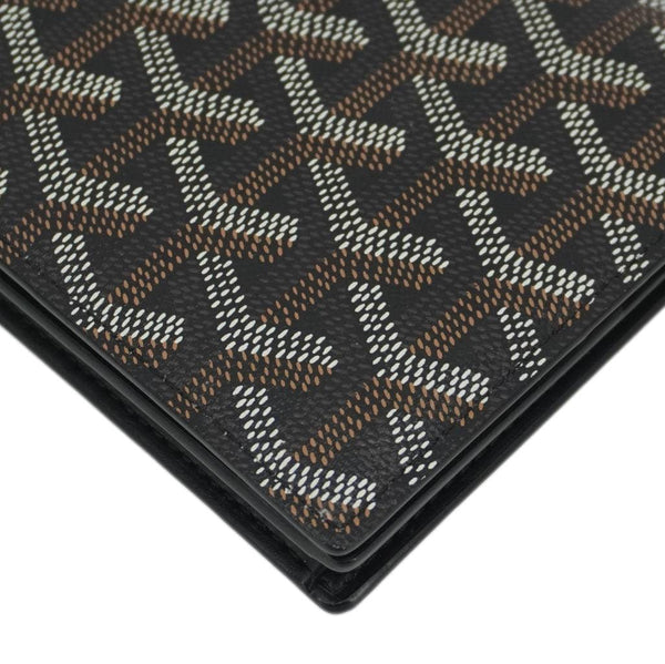 GOYARD Richelieu Chevron Canvas Wallet Black