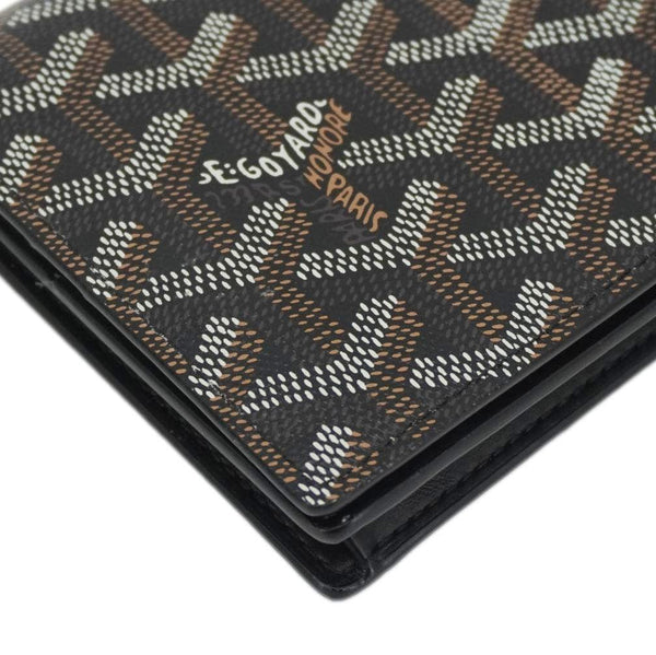 GOYARD Richelieu Chevron Canvas Wallet Black