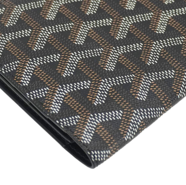 GOYARD Richelieu Chevron Canvas Wallet Black
