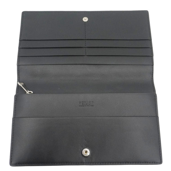 GOYARD Richelieu Chevron Canvas Wallet Black