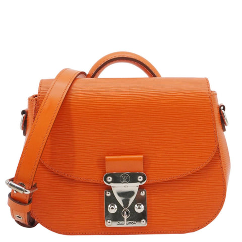 LOUIS VUITTON Eden Epi Leather Top Handle Shoulder Bag Orange