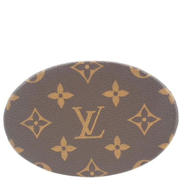 LOUIS VUITTON  Nano Bucket Monogram Canvas Crossbody Bag White