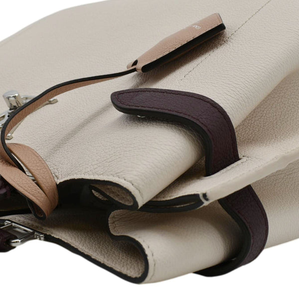 LOUIS VUITTON Lockme Day Leather Shoulder Bag Creme