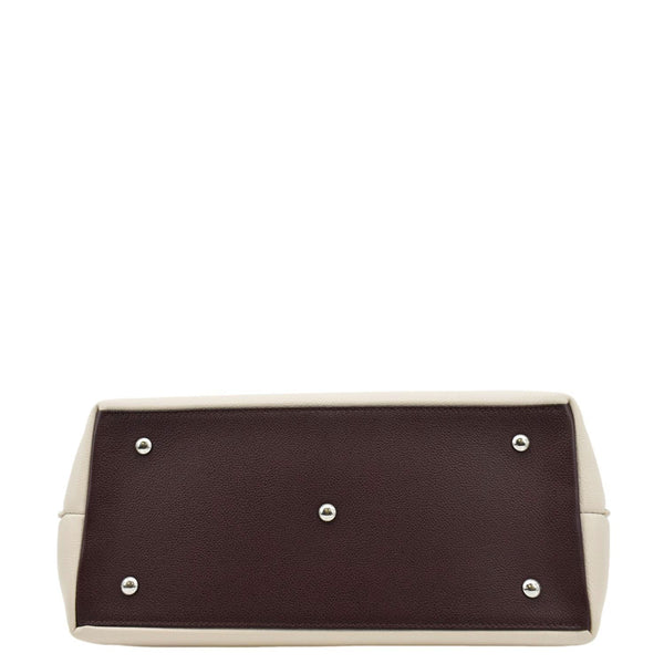 LOUIS VUITTON Lockme Day Leather Shoulder Bag Creme