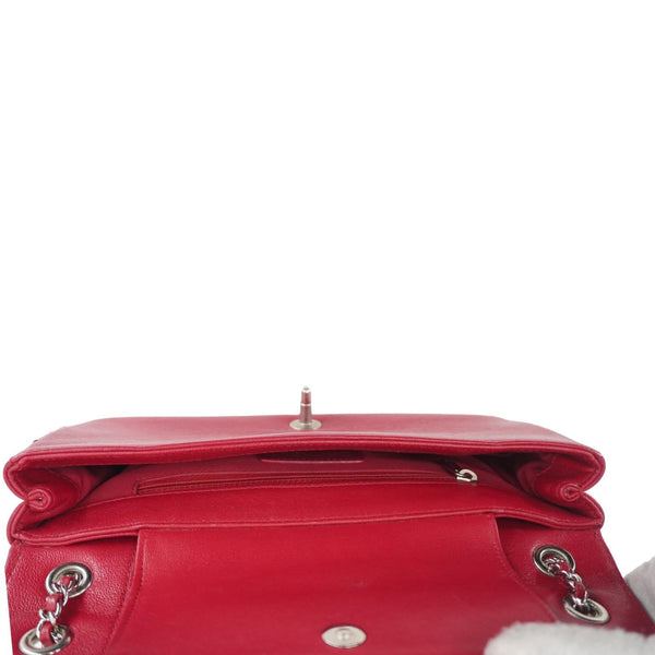 CHANEL Mademoiselle Vintage Flap Sheepskin Leather Crossbody Bag Pink