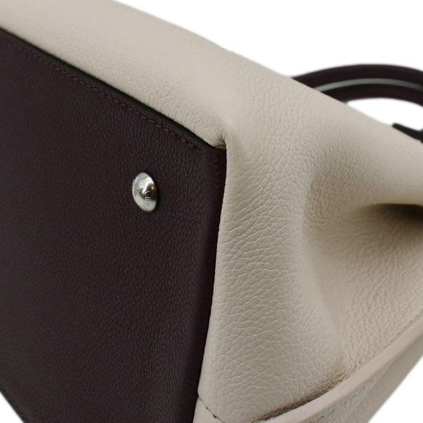 LOUIS VUITTON Lockme Day Leather Shoulder Bag Creme