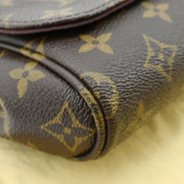 LOUIS VUITTON Favorite MM Monogram Canvas Crossbody Bag Brown