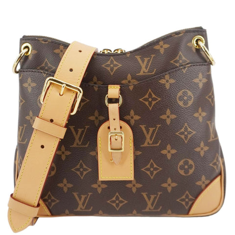 LOUIS VUITTON Odeon NM PM Monogram Canvas Shoulder Bag Brown