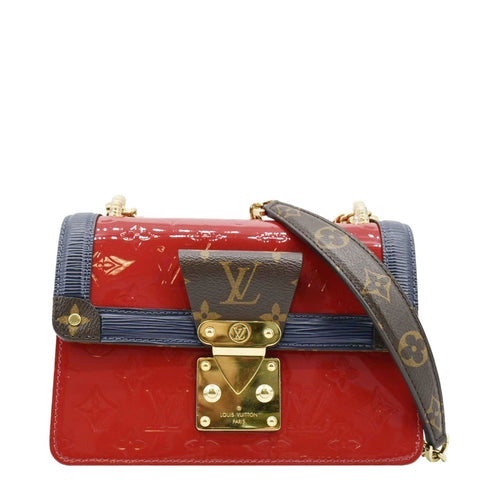 LOUIS VUITTON Wynwood Monogram Vernis Leather Crossbody Bag Red