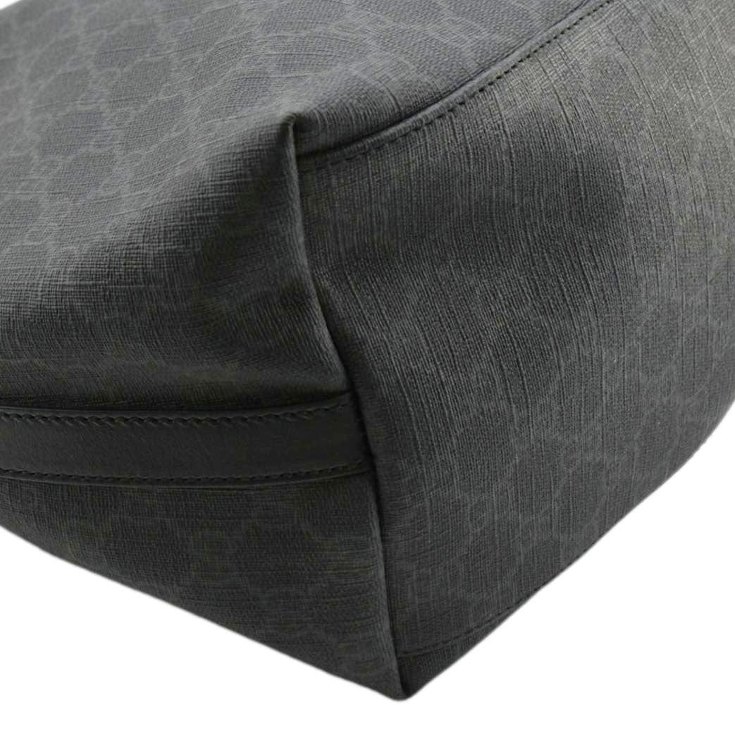 GUCCI GG Supreme Canvas Medium Black Tote Bag