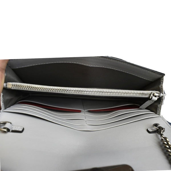Valentino VLogo Signature Leather Wallet Crossbody Bag - Open