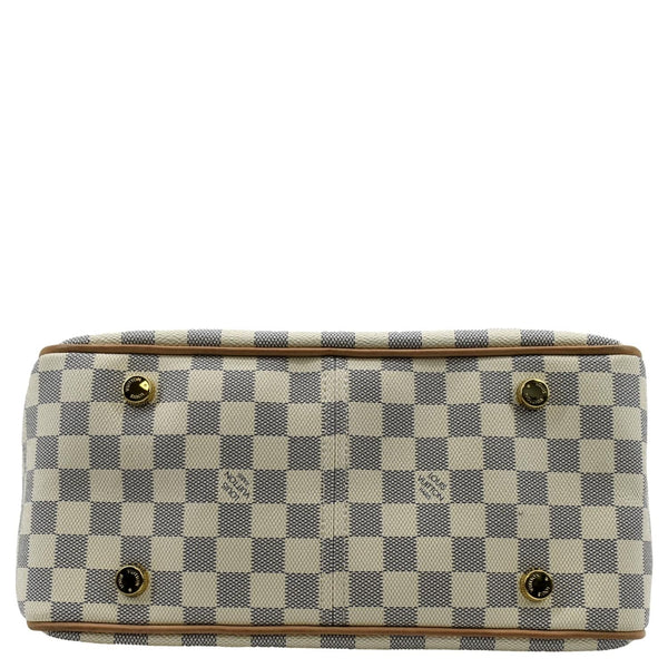 LOUIS VUITTON Figheri PM Damier Azur Shoulder Bag White