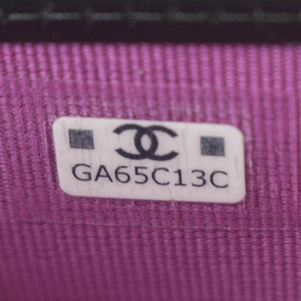 CHANEL Long Flap Quilted Caviar Wallet bag code