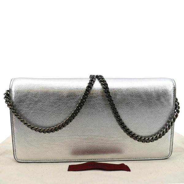 Valentino VLogo Signature Leather Wallet Crossbody Bag - Back