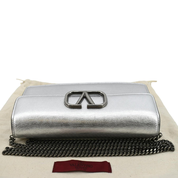 Valentino VLogo Signature Leather Wallet Crossbody Bag - Top
