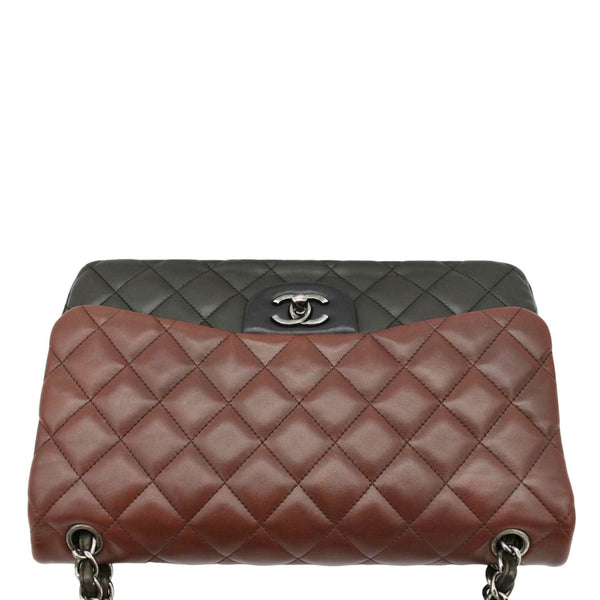 CHANEL Classic Double Flap Medium Quilted Leather  top look