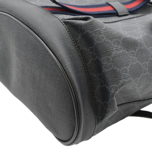 GUCCI GG Supreme Canvas Backpack Black 495563