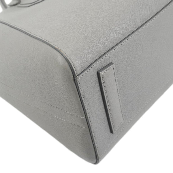 GIVENCHY Antigona Leather Shoulder Bag Gray