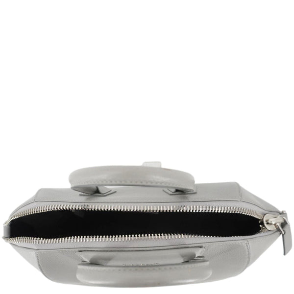 GIVENCHY Antigona Leather Shoulder Bag Gray