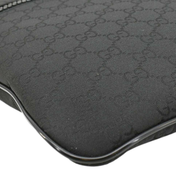 GUCCI GG Monogram Nylon Messenger Bag Black 449184