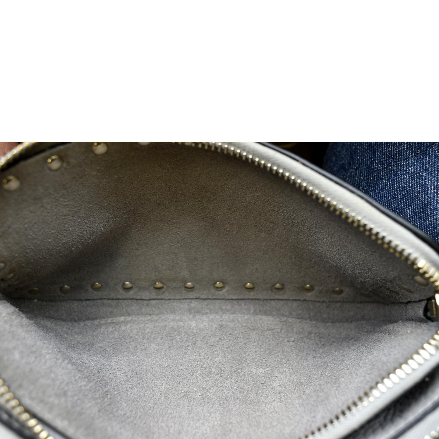 Valentino Double Zip Rockstud Leather Crossbody Bag