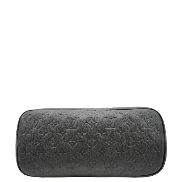 LOUIS VUITTON Neverfull MM Empreinte Leather Tote Shoulder Bag Black