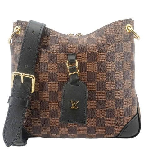 LOUIS VUITTON Odeon NM PM Damier Ebene Shoulder Bag Brown