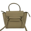 CELINE Nano Belt Grained Leather 2Way Shoulder Bag Taupe