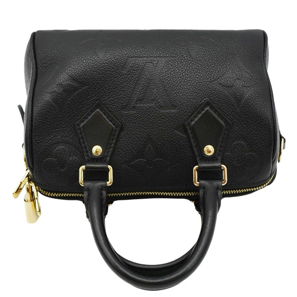 LOUIS VUITTON Speedy 20 Bandouliere Empreinte Leather Shoulder Bag Black